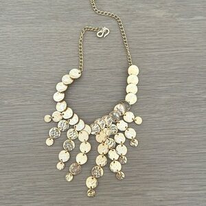 Gold Coin Statement Necklace